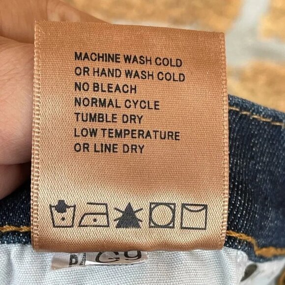 Driftwood Amelia Skraight Crop Classic Fit Frayed Step Hem Ankle Jeans size 26 - Picture 10 of 10